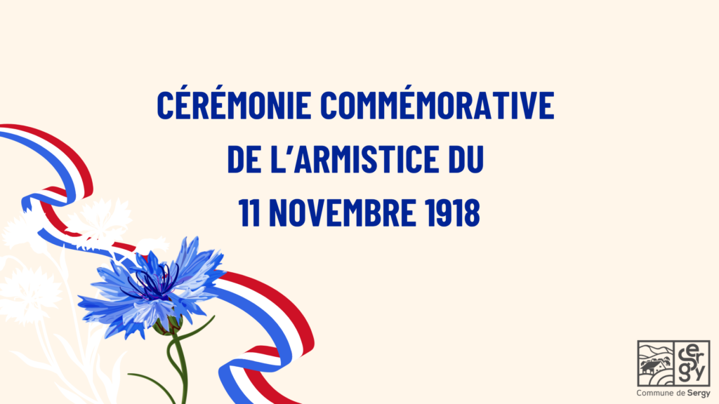 Cérémonie commémorative – Armistice du 11 novembre 1918